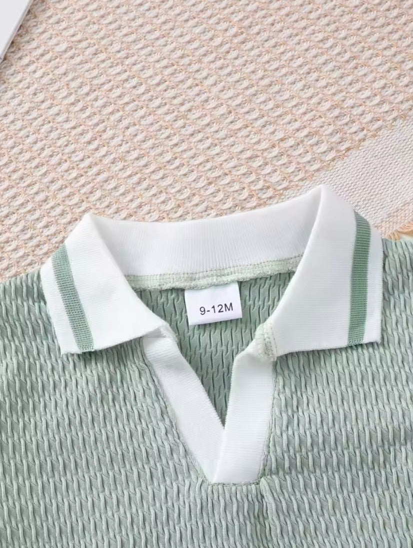 Conjunto de verano para bebés(9-12meses)