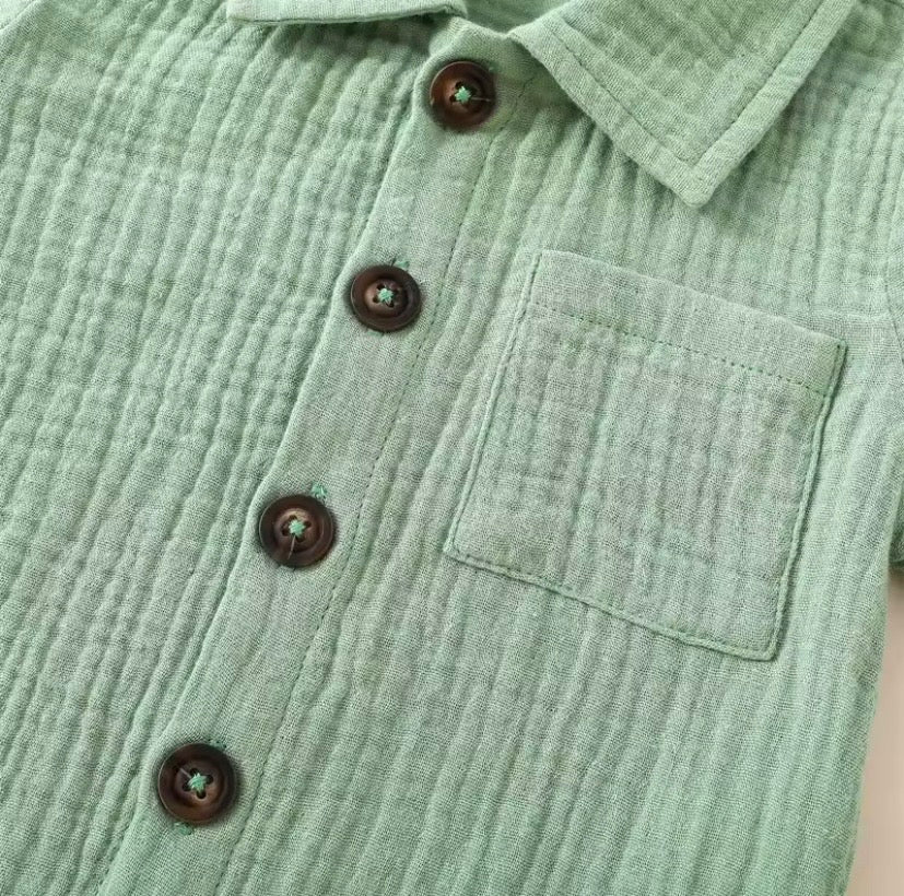 Conjunto de lino para bebé